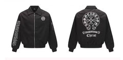 Embroidery Snake Varsity Jacket