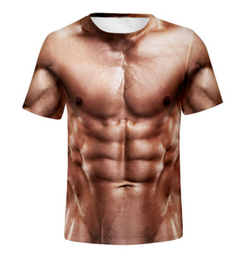 3D Printed Fake Muscle T-shirts